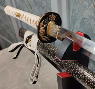 Munenori Tamahagane Katana Jin a Jang - samurajský meč