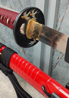 Munenori Katana Red Samurai - samurajský meč