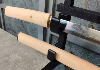 Munenori Shirasaya Wakizashi T10 steel hitatsura hamon - samurajský meč